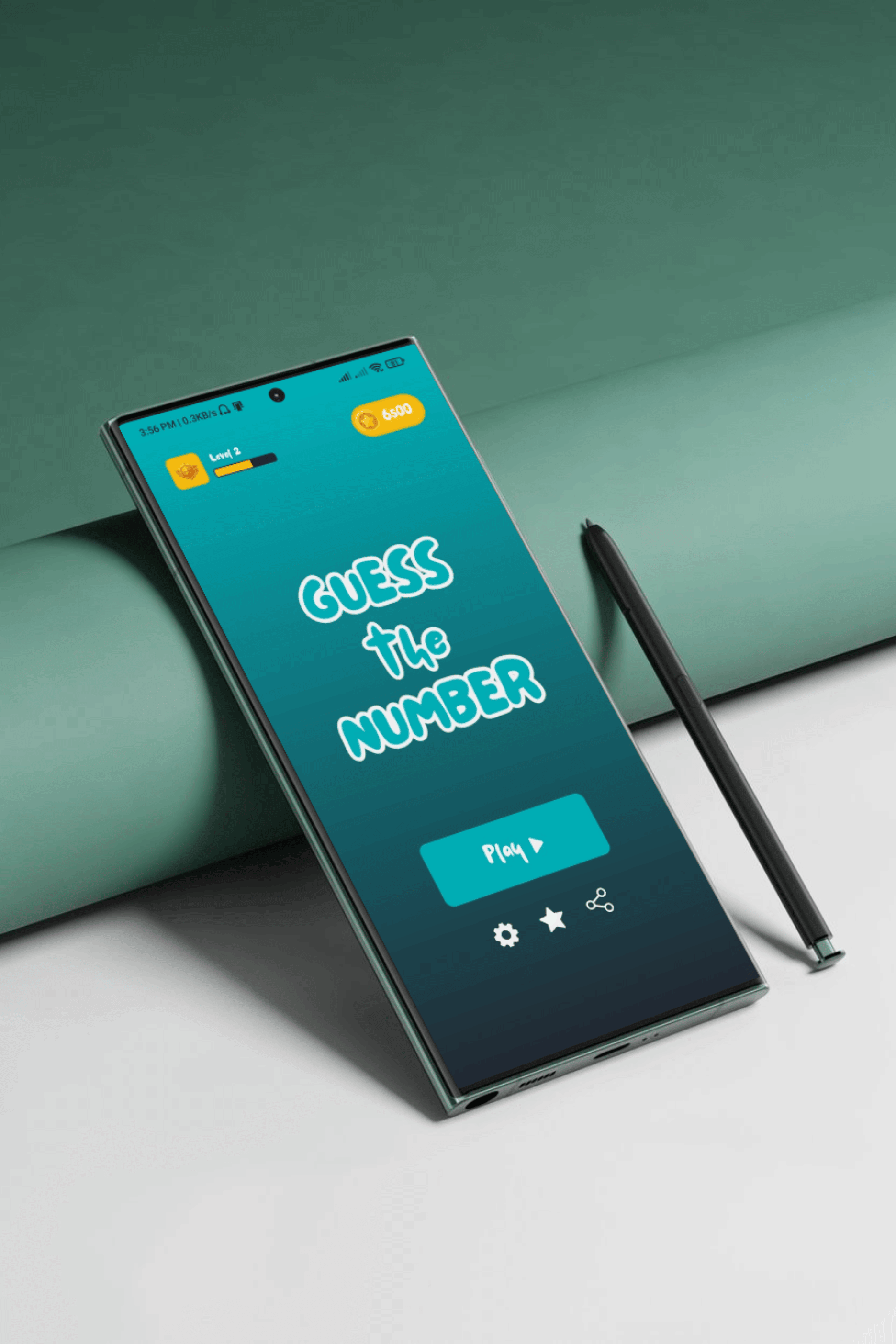 Guess The Number Game mockup